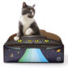 hero_photo UFO cat scratcher box with grey cat inside