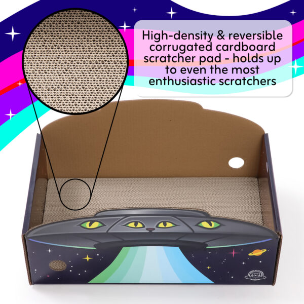 listing_photo_cardboard UFO Cat Scratcher Box